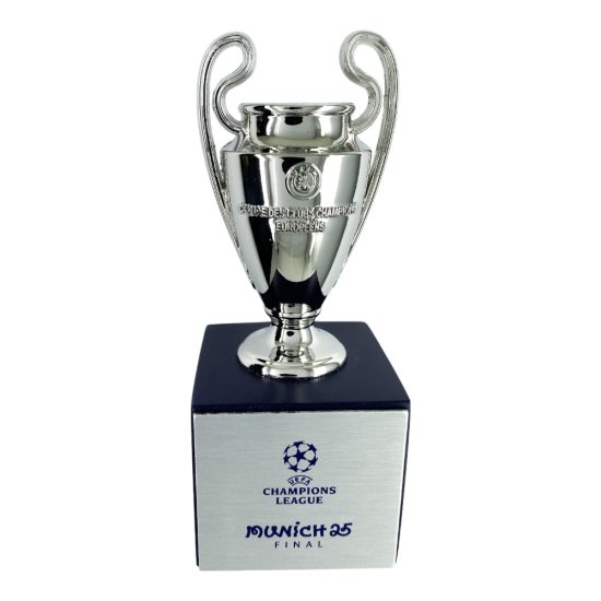 UEFA Champions League ''Munich 2025 Final'' τρισδιάστατη μινιατούρα τροπαίου σε βάση (70mm)