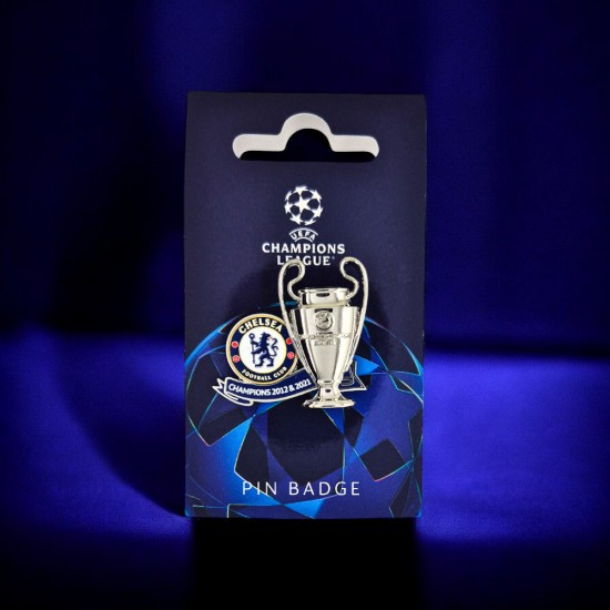 UEFA Champions League καρφίτσα Τσέλσι με 2D τρόπαιο