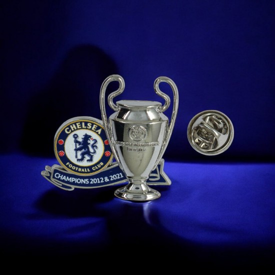 UEFA Champions League καρφίτσα Τσέλσι με 2D τρόπαιο