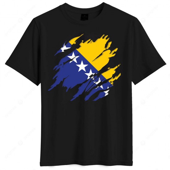 Βοσνία-Ερζεγοβίνη μπλουζάκι “World Cup 2026 Drop – Bosnia-Herzegovina National Pride” μαύρο