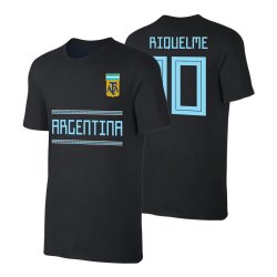 Αργεντινή WC2018 μπλουζάκι 'Qualifiers' ΡΙΚΕΛΜΕ, μαύρο