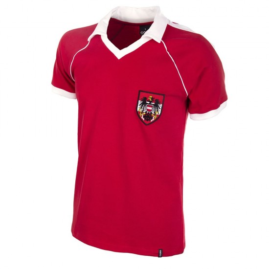 Αυστρία 1982 ρετρό εκτός έδρας κοντομάνικη εμφάνιση