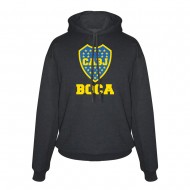 Μπόκα φούτερ με κουκούλα 'Emblem', μαύρο