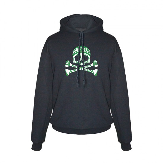 Celtic Skull and Crossbones footer with hood, black