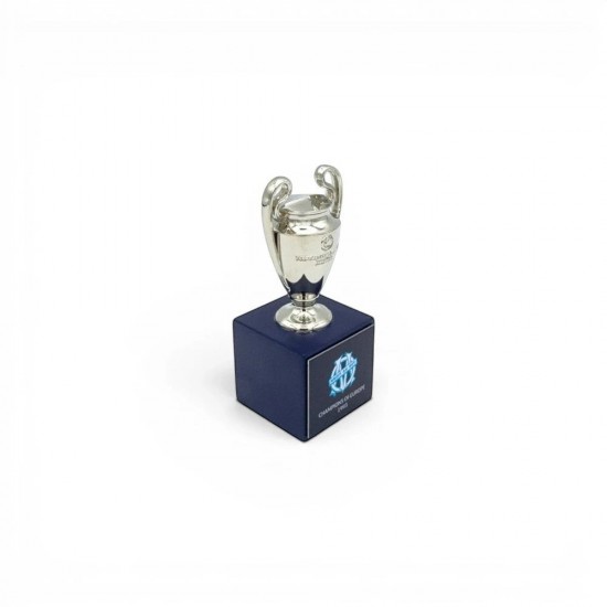 UEFA Champions League τρισδιάστατη μινιατούρα τροπαίου σε ξύλινη βάση Μαρσέιγ (45mm)