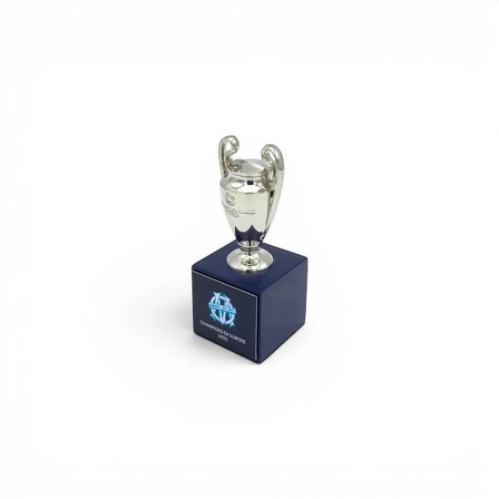 UEFA Champions League τρισδιάστατη μινιατούρα τροπαίου σε ξύλινη βάση Μαρσέιγ (45mm)