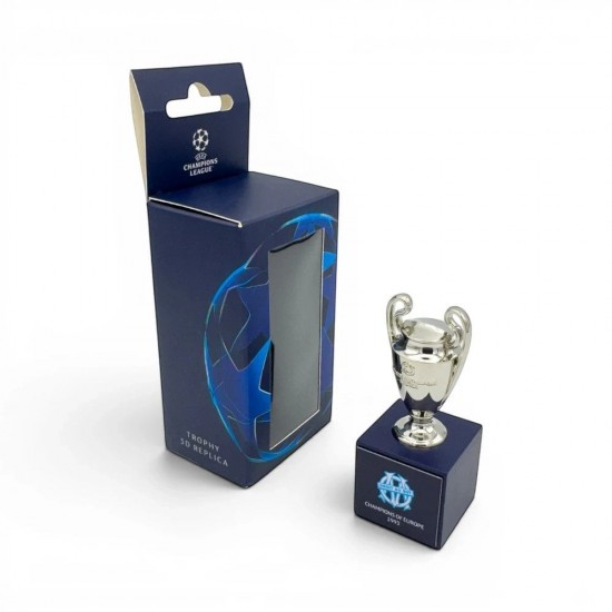 UEFA Champions League τρισδιάστατη μινιατούρα τροπαίου σε ξύλινη βάση Μαρσέιγ (45mm)