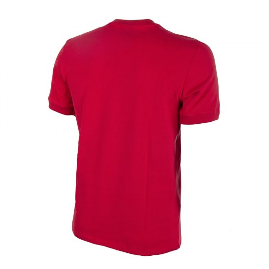 Denmark 1970s Short Sleeve Retro Football Shirt