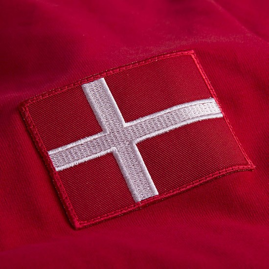 Denmark 1970s Short Sleeve Retro Football Shirt