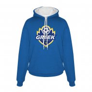 Εθνική Ελλάδας φούτερ με κουκούλα 'Φλόγα', μπλε ρουά