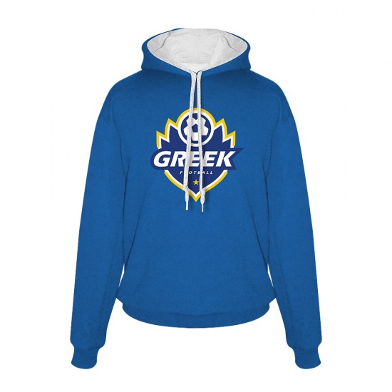Greece Flame footer with hood, royal blue