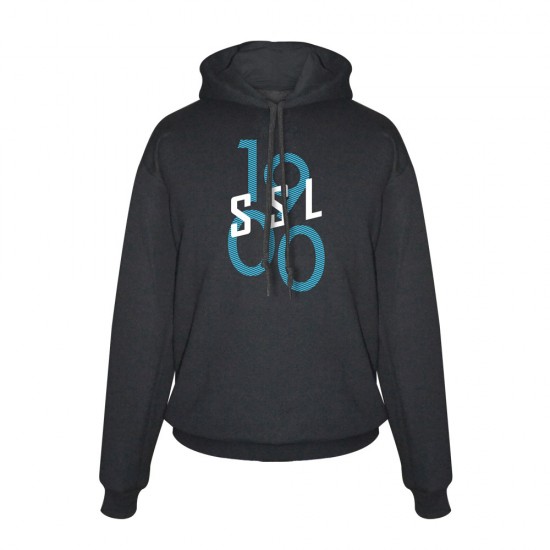 Lazio 1900 footer with hood, black