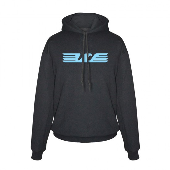 Lazio Eagle footer with hood, black
