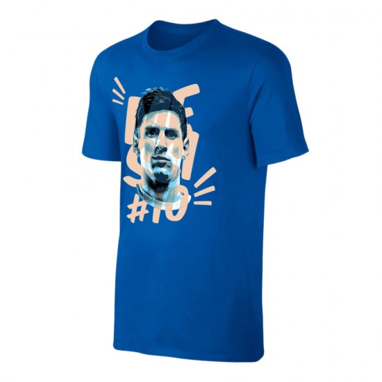 Messi Portrait t-shirt, royal blue