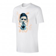 Μεσι μπλουζάκι 'Πορτραίτο', λευκό