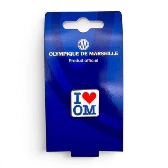 Ολιμπίκ Μαρσέιγ καρφίτσα «I love OM»