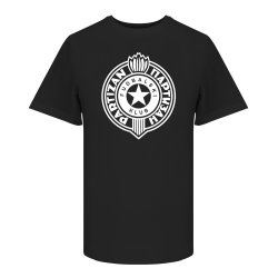 Παρτιζάν μπλουζάκι 'Έμβλημα', μαύρο