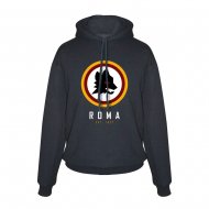 Ρόμα φούτερ με κουκούλα 'Lupo', μαύρο