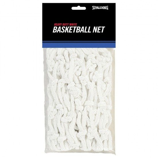 Διχτάκι μπάσκετ Heavy Duty Spalding, λευκό
