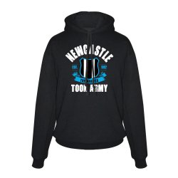 Νιούκαστλ φούτερ με κουκούλα 'Est. 1882', μαύρο