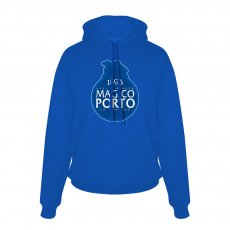 Porto Magico footer with hood, blue