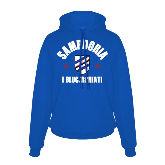 Sampdoria Est.1946 footer with hood, blue