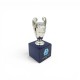 UEFA Champions League τρισδιάστατη μινιατούρα τροπαίου σε ξύλινη βάση Μαρσέιγ (70mm)