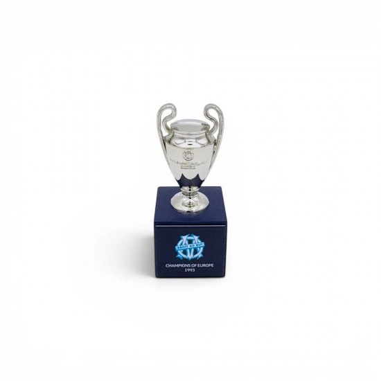 UEFA Champions League τρισδιάστατη μινιατούρα τροπαίου σε ξύλινη βάση Μαρσέιγ (45mm)