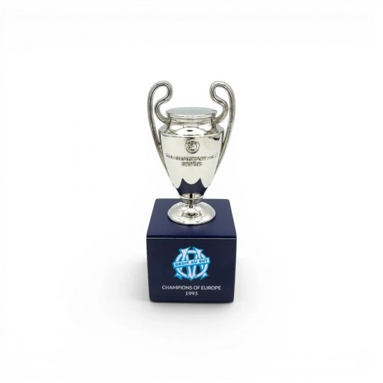 UEFA Champions League τρισδιάστατη μινιατούρα τροπαίου σε ξύλινη βάση Μαρσέιγ (70mm)