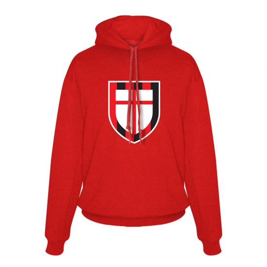 Μίλαν φούτερ με κουκούλα St. George cross, κόκκινο
