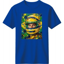 Άιρτον Σένα μπλουζάκι Brazilian Racing Legend, μπλε ρουά