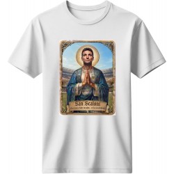 Σκαλόνι μπλουζάκι «San Scaloni Argentina World Champion 2022», λευκό