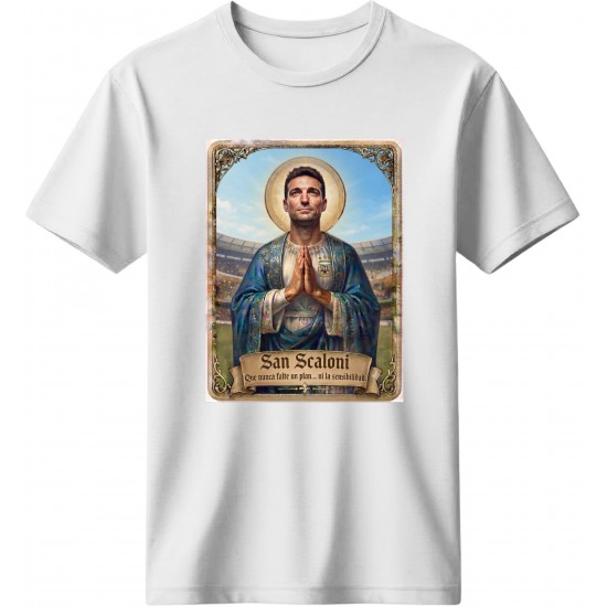 Σκαλόνι μπλουζάκι ''San Scaloni Argentina World Champion 2022'', λευκό