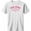 Ερυθρός Αστέρας μπλουζάκι «Red Star Est 1945», λευκό