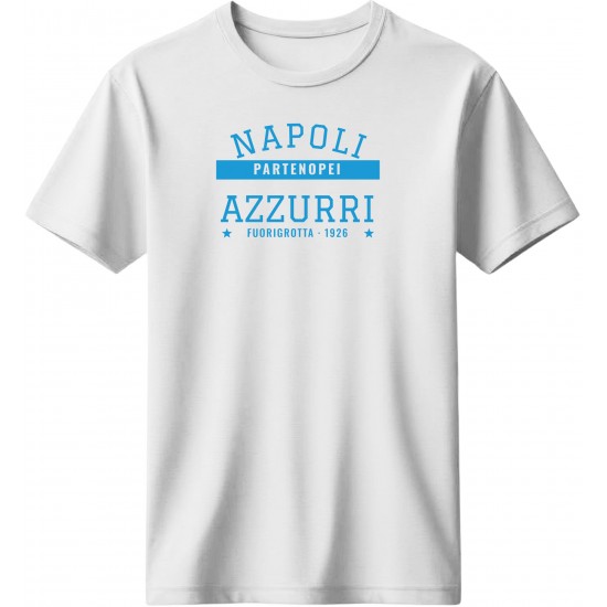 Νάπολι μπλουζάκι «Partenopei Azzurri», λευκό