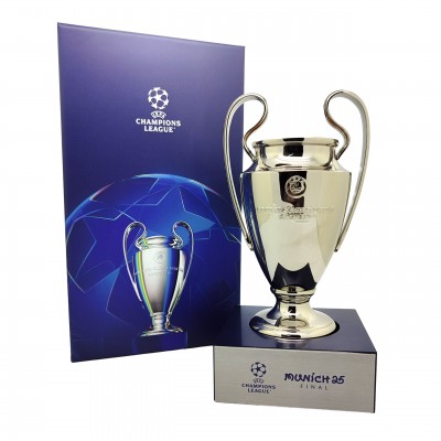 UEFA Champions League τρισδιάστατη μινιατούρα τροπαίου σε ακρυλική βάση (15cm) Limited Edition