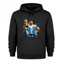 Μαραντόνα φούτερ « El Diego World Champion 1986,» μαύρο