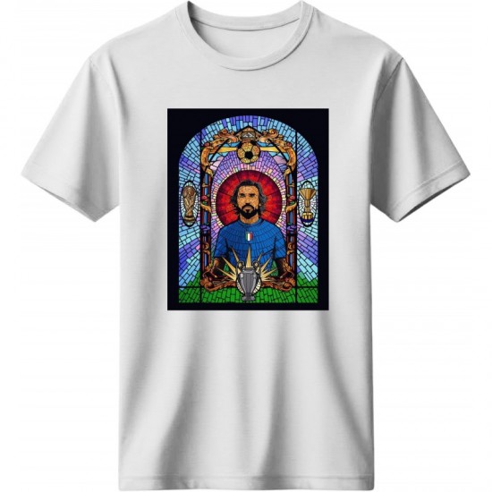 Πίρλο ρετρό μπλουζάκι “The Maestro – Italia”, λευκό