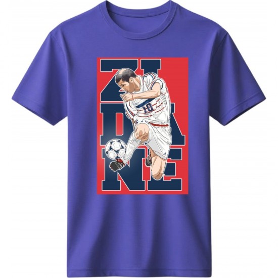 Ζιντάν ρετρό μπλουζάκι “Zidane – 10” ,μωβ