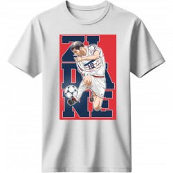 Ζιντάν ρετρό μπλουζάκι “Zidane – 10” , λευκό