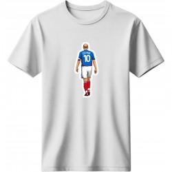 Ζιντάν ρετρό μπλουζάκι “Zidane 10 – France” , λευκό