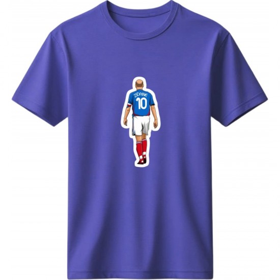 Ζιντάν ρετρό μπλουζάκι “Zidane 10 – France” , μωβ