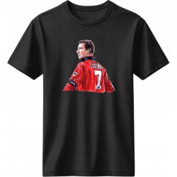 Καντονά ρετρό μπλουζάκι “Cantona 7”, μαύρο