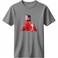 Καντονά ρετρό μπλουζάκι “Cantona 7”, γκρι