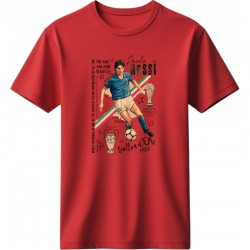 Paolo Rossi ρετρό μπλουζάκι “Paolo Rossi 1982 – Italia Legend”, κόκκινο