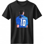 Μπάτζιο ρετρό μπλουζάκι “Baggio 10 – Italia” , μαύρο