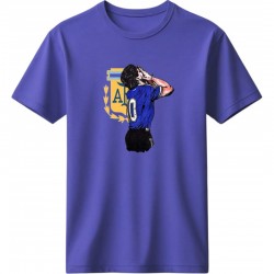 Μαραντόνα ρετρό μπλουζάκι “Argentina No.10 Legend”, μωβ