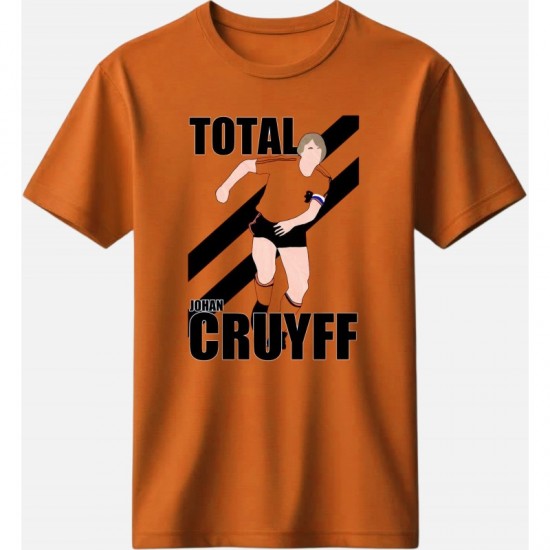 Κρόιφ ρετρό μπλουζάκι “Total Cruyff” ,πορτοκαλί