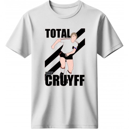 Κρόιφ ρετρό μπλουζάκι “Total Cruyff” ,λευκό