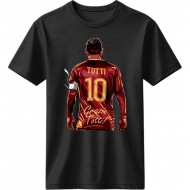 Τόττι ρετρό μπλουζάκι “Totti 10 – Roma Legend” ,μαύρο